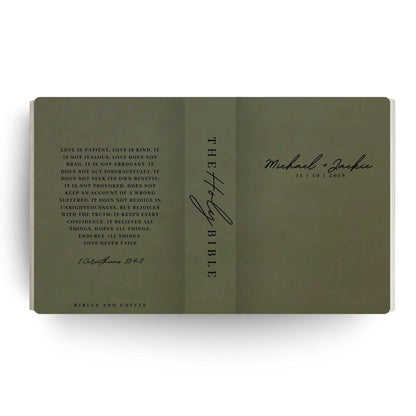 Love Is Engraved Wedding Bible