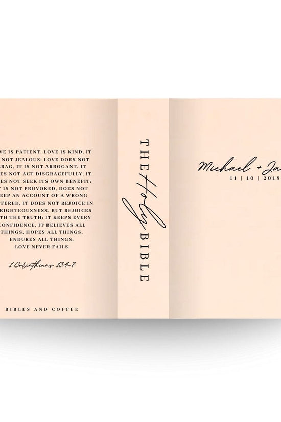 [SYO] Love Is Engraved Wedding Bible