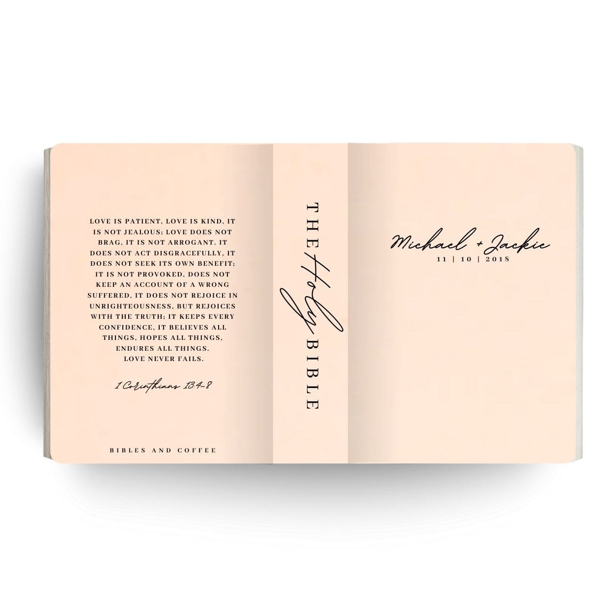 [SYO] Love Is Engraved Wedding Bible