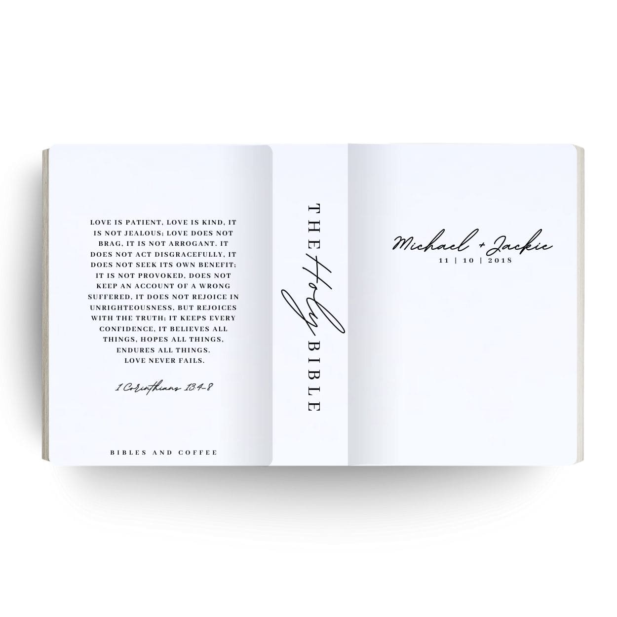 [SYO] Love Is Engraved Wedding Bible