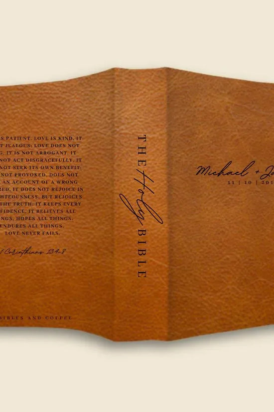 Love Is Engraved Wedding Bible