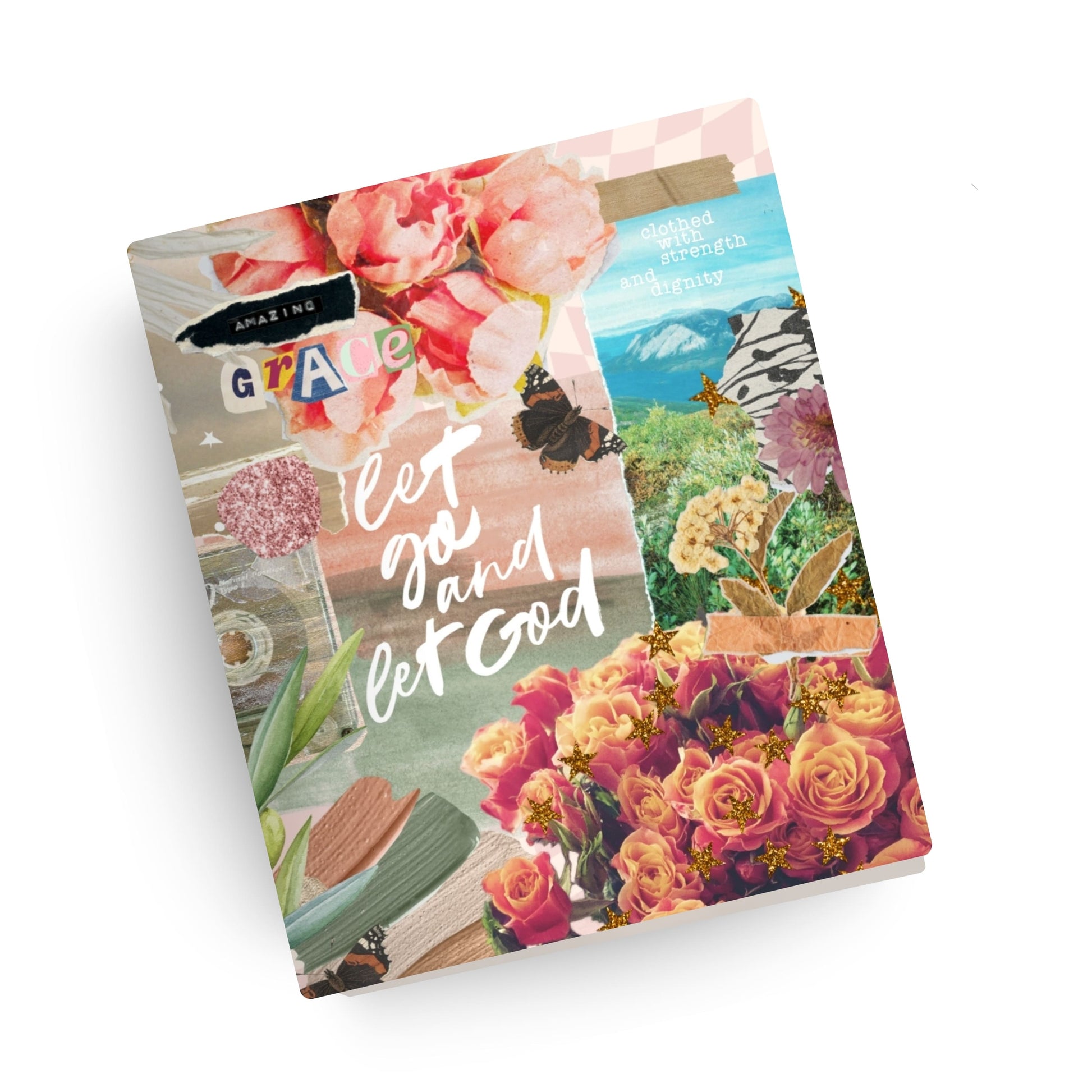 Let Go Let God Collage Canvas Bible