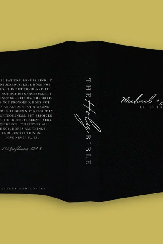 Love Is Engraved Wedding Bible