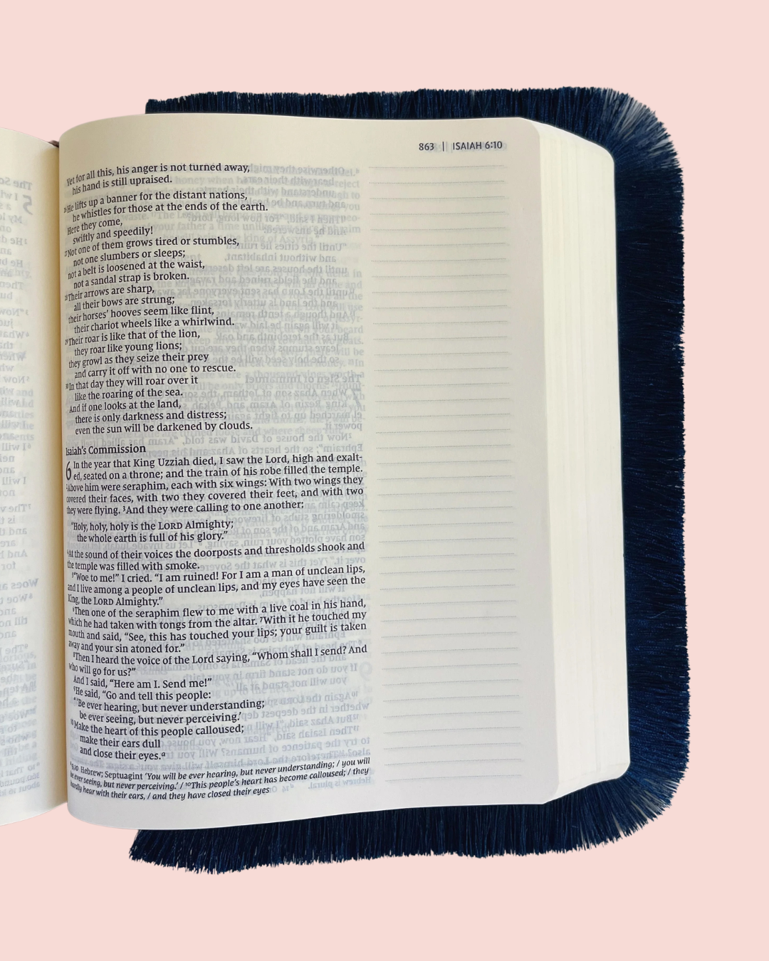 Navy - Bible Fringe