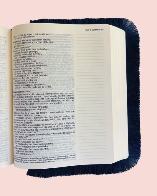 Navy - Bible Fringe
