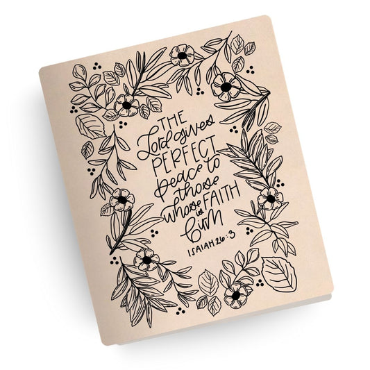 Perfect Peace Engraved Bible