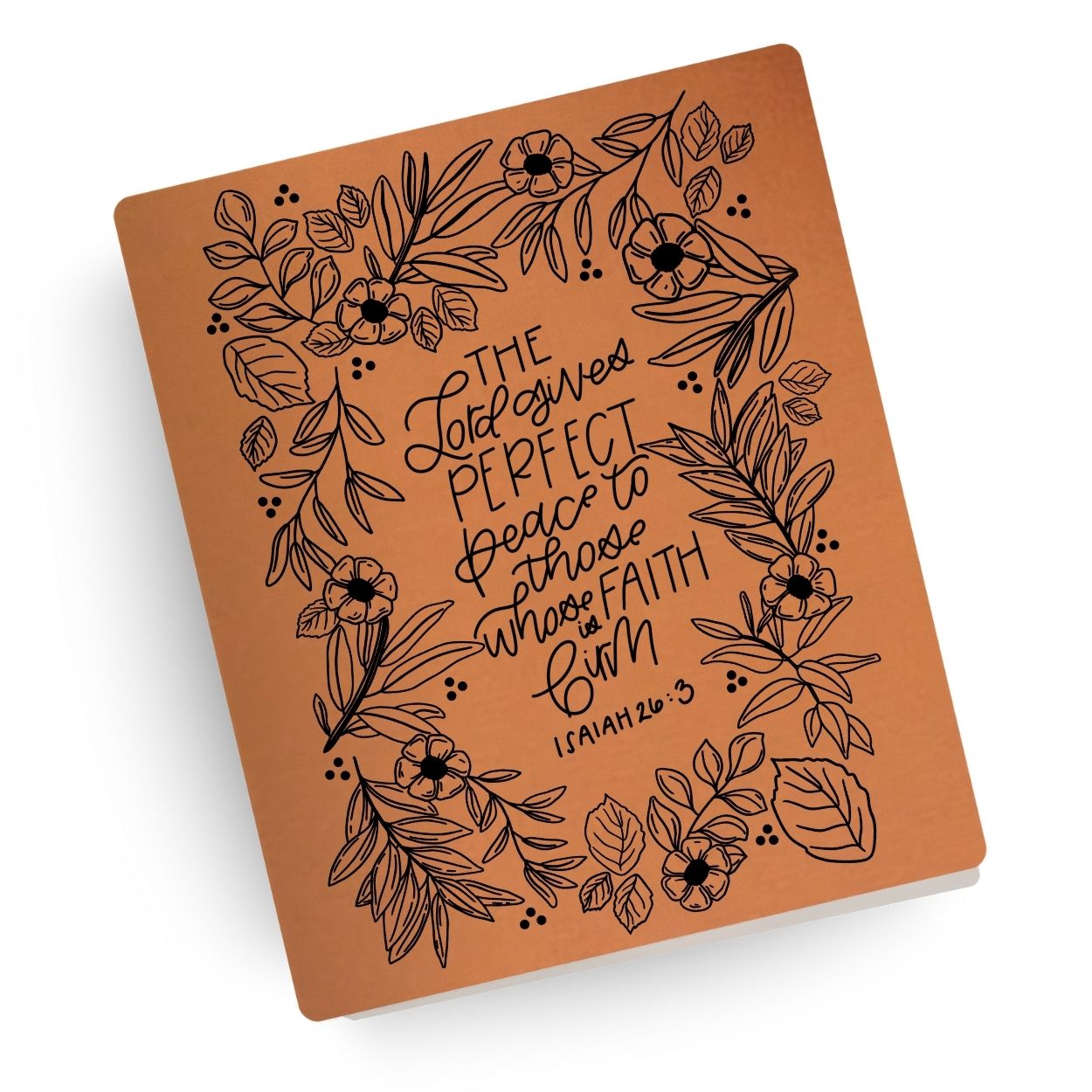 Perfect Peace Engraved Bible
