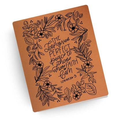 Perfect Peace Engraved Bible