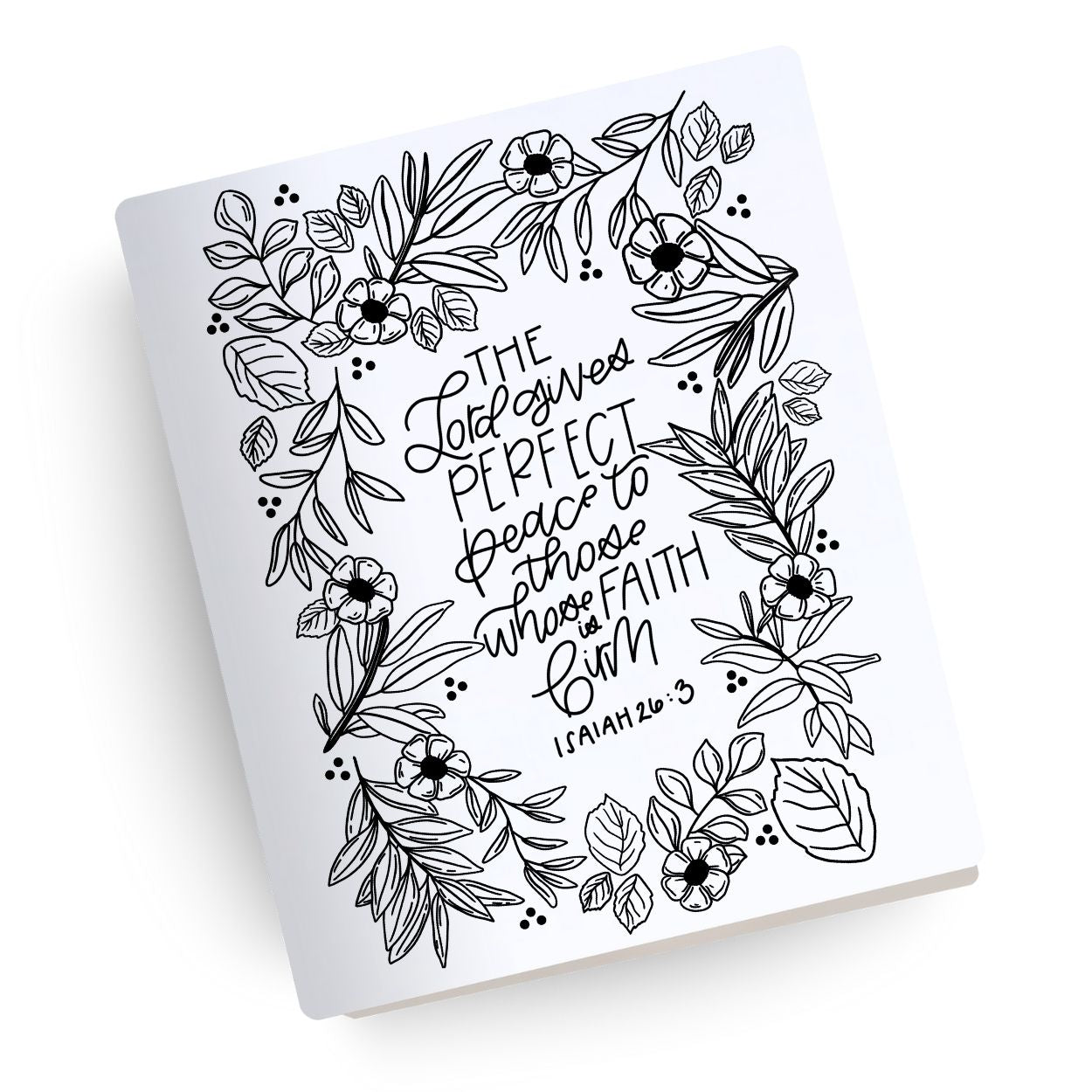 Perfect Peace Engraved Bible