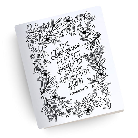 Perfect Peace Engraved Bible