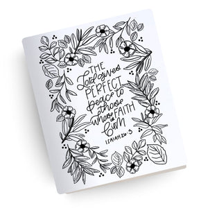 Perfect Peace Engraved Bible