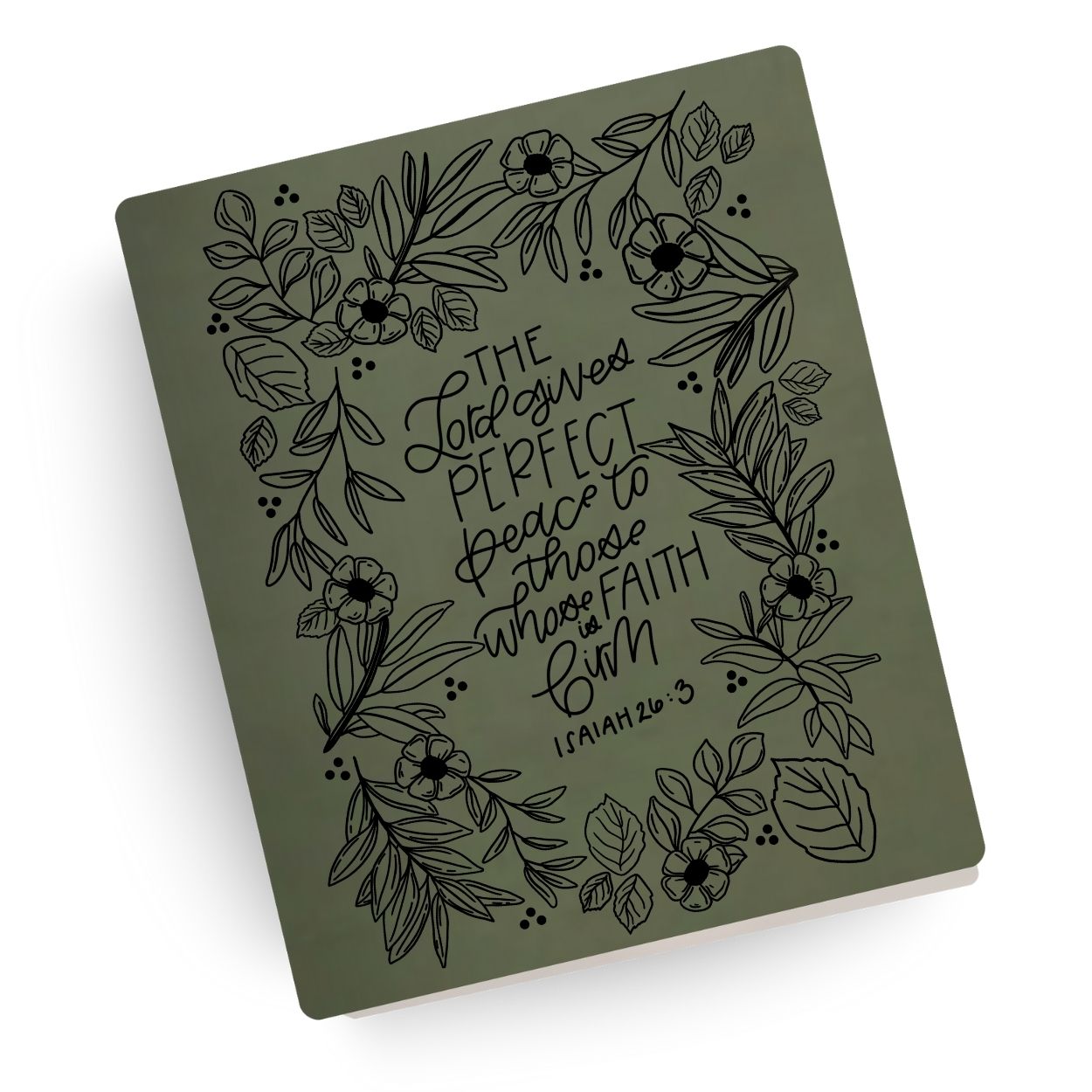 Perfect Peace Engraved Bible