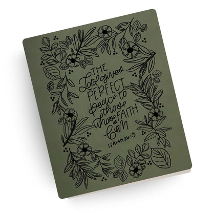 Perfect Peace Engraved Bible