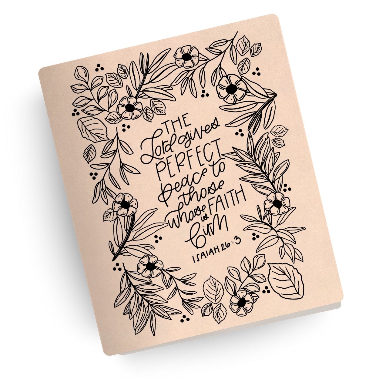 Perfect Peace Engraved Bible