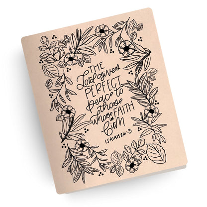 Perfect Peace Engraved Bible