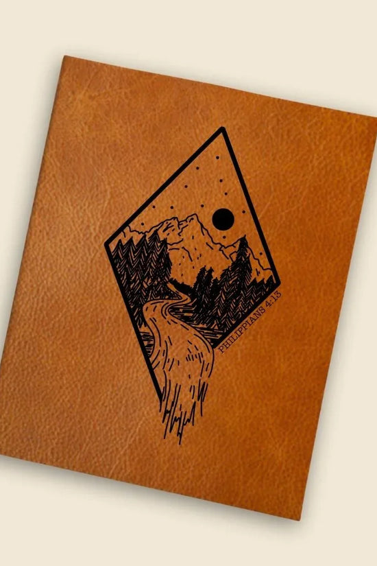 Philippians 4:13 Mountain Engraved Bible