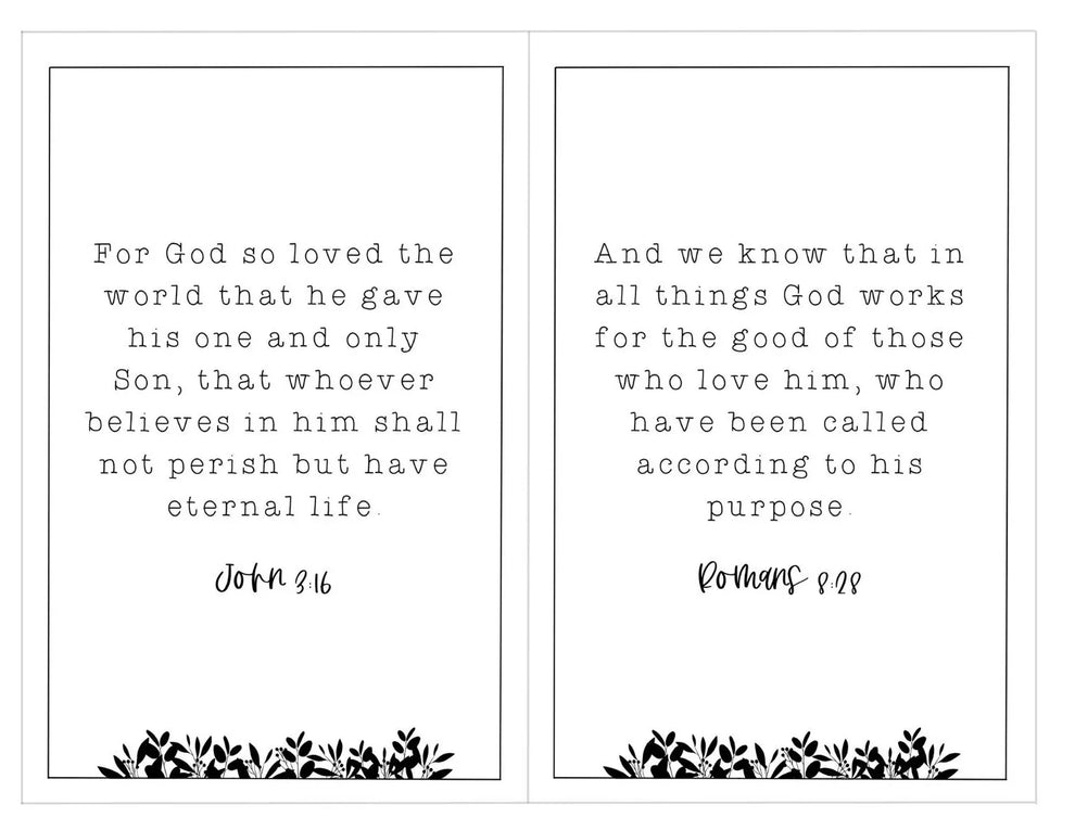 Scripture of the Week Bible Verses (Digital Download) – Bibles and Coffee
