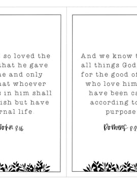 Scripture of the Week Bible Verses (Digital Download)