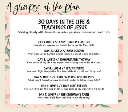 30 Days in the Life & Teachings of Jesus [Digital Download]