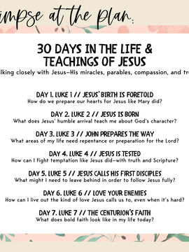 30 Days in the Life & Teachings of Jesus [Digital Download]