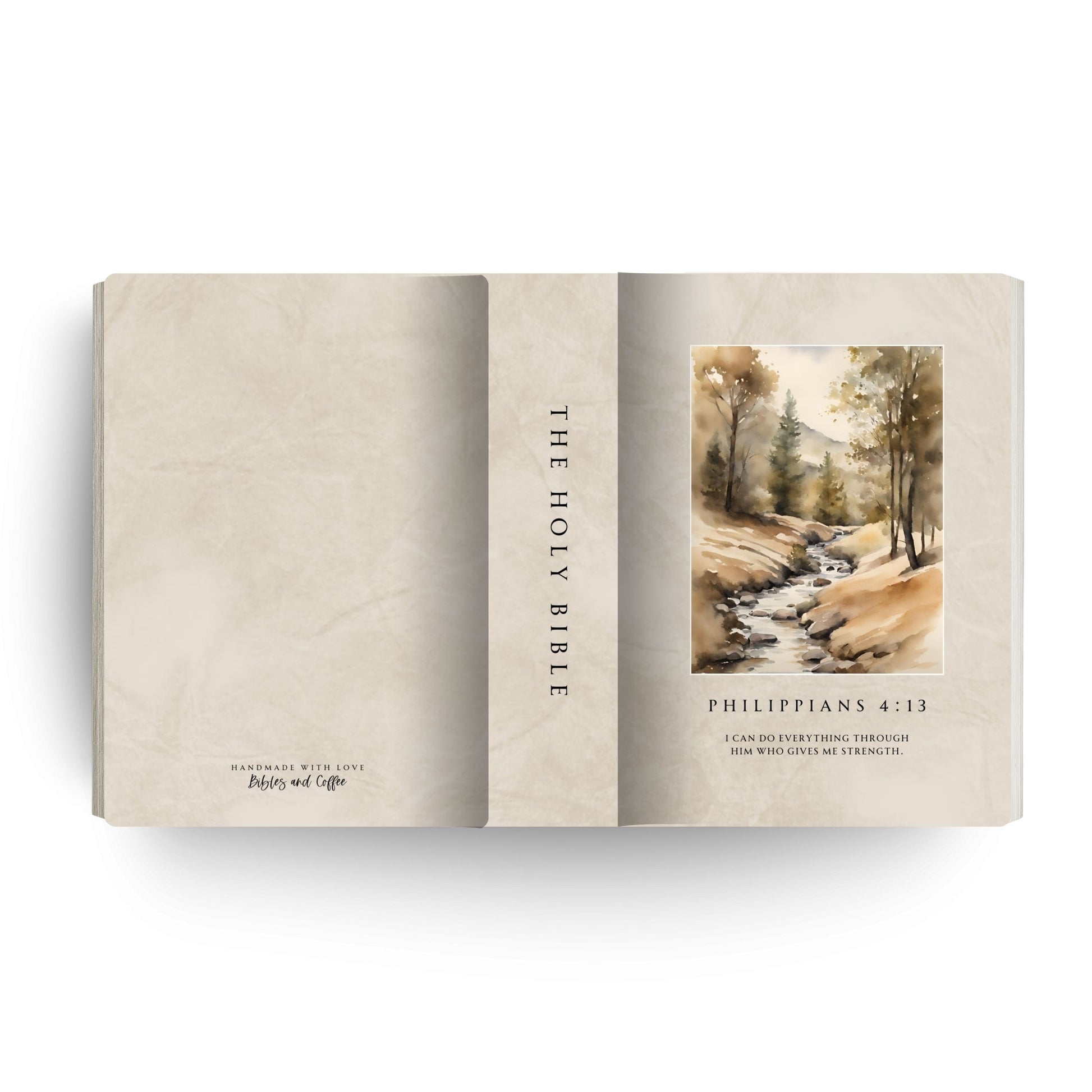 My Strength Comes From Above Canvas Bible
