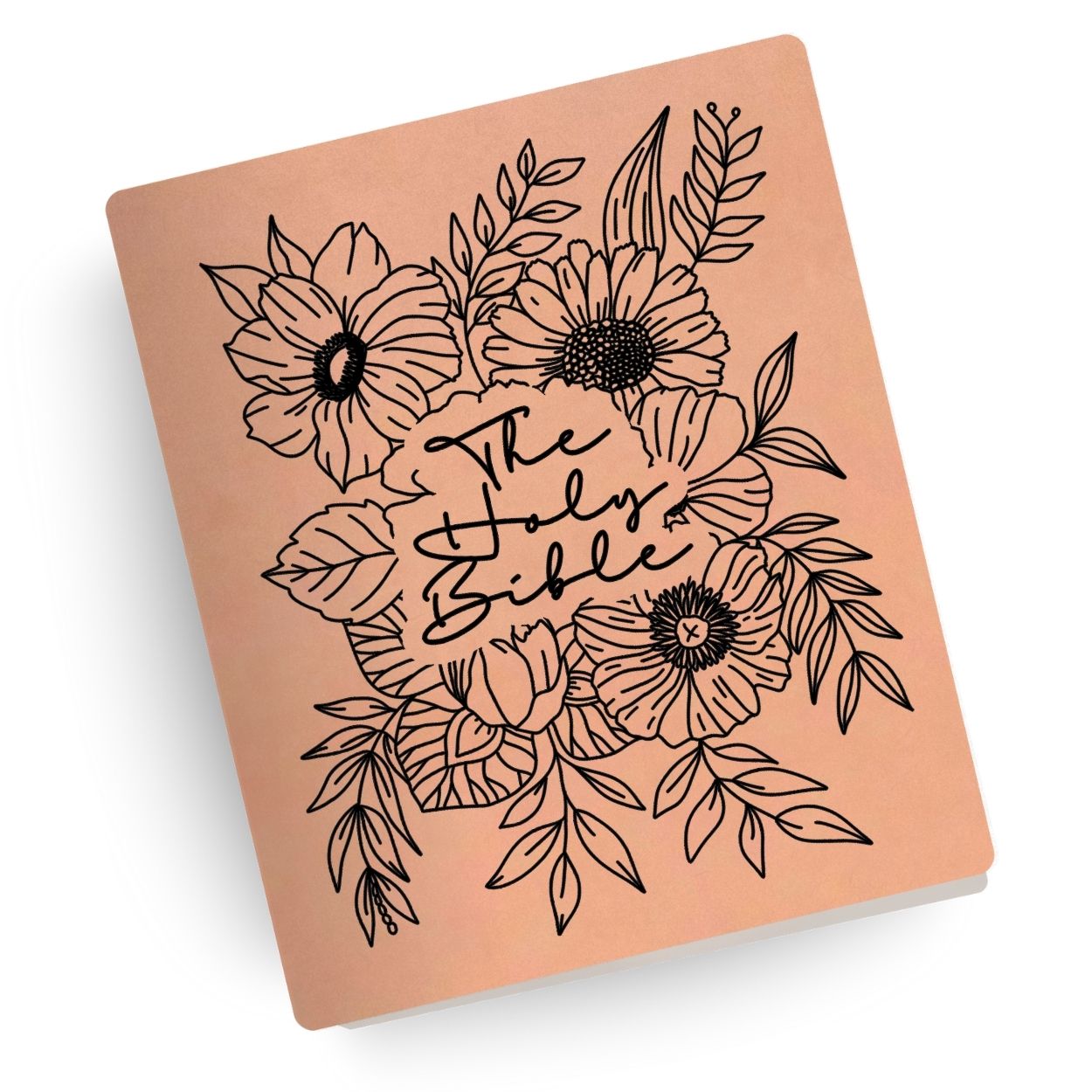 Holy Bible "FLORAL" Engraved Bible