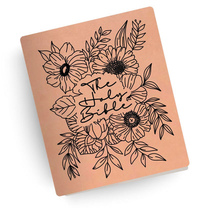 Holy Bible "FLORAL" Engraved Bible