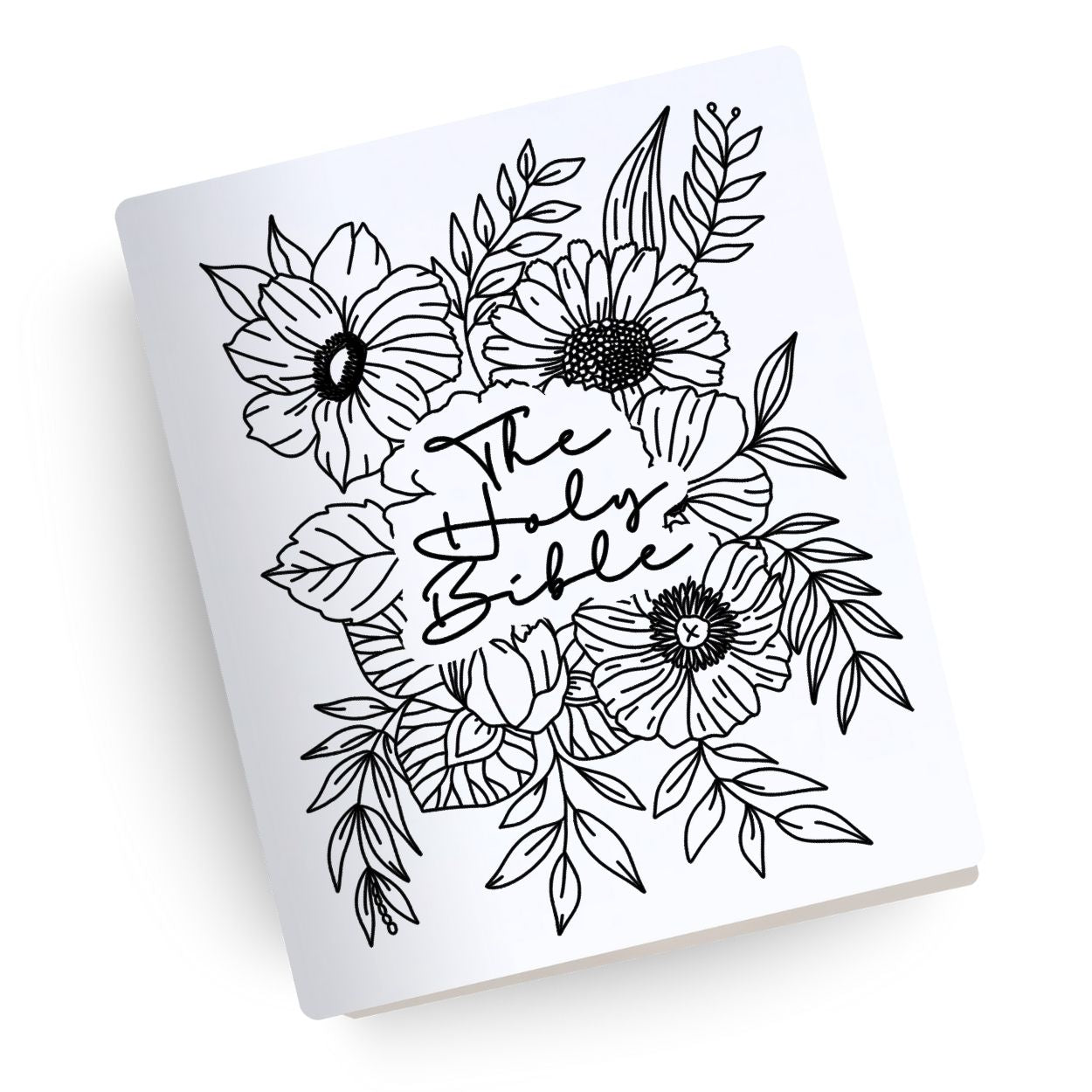 Holy Bible "FLORAL" Engraved Bible