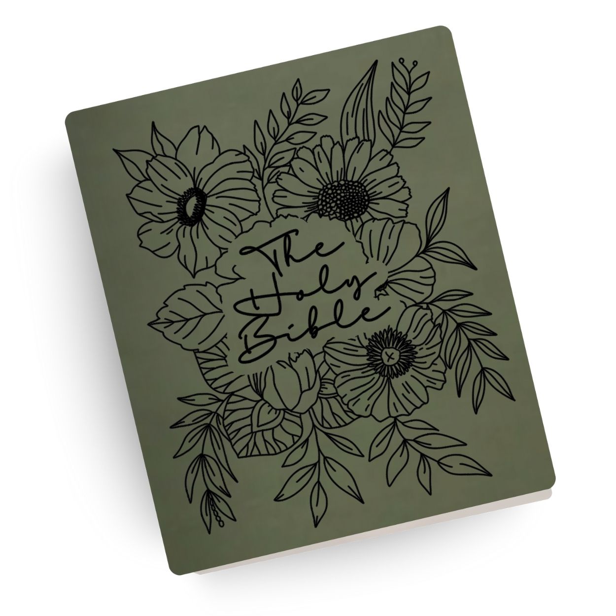 Holy Bible "FLORAL" Engraved Bible