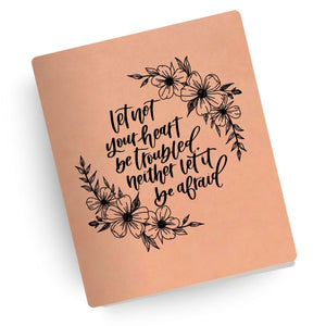 Not Troubled Nor Afraid Engraved Bible