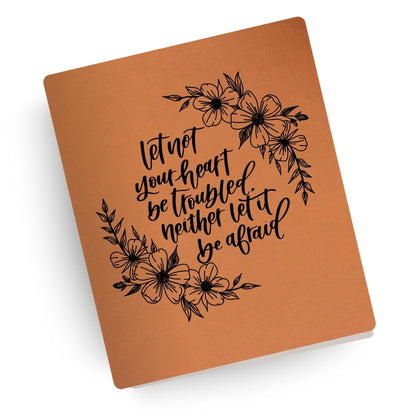Not Troubled Nor Afraid Engraved Bible