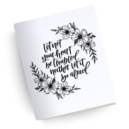 Not Troubled Nor Afraid Engraved Bible