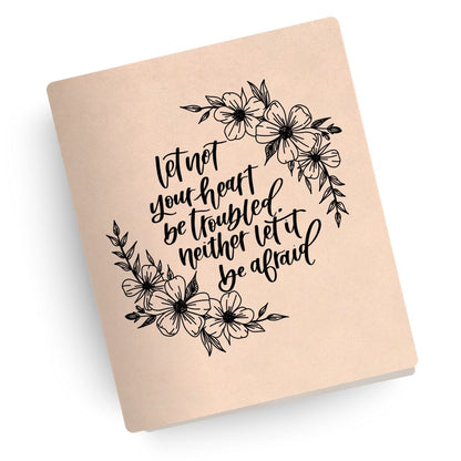 Not Troubled Nor Afraid Engraved Bible