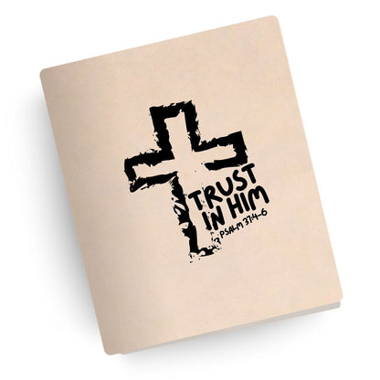 Trust in Him Engraved Bible