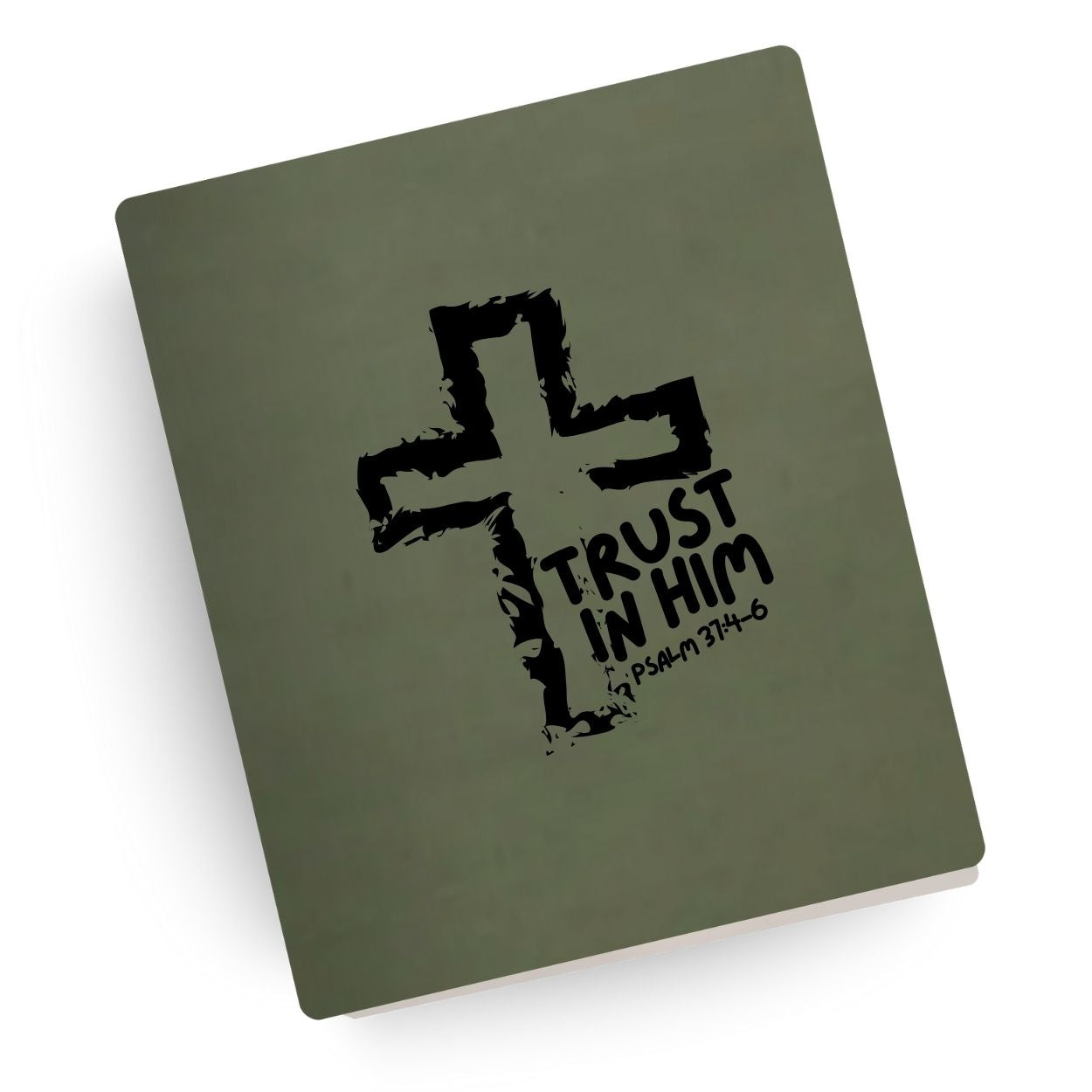 Trust in Him Engraved Bible