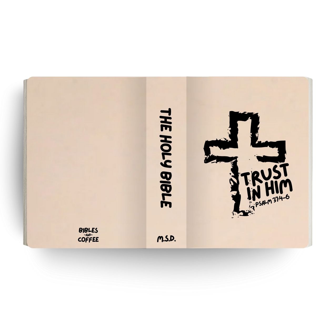 Trust in Him Engraved Bible