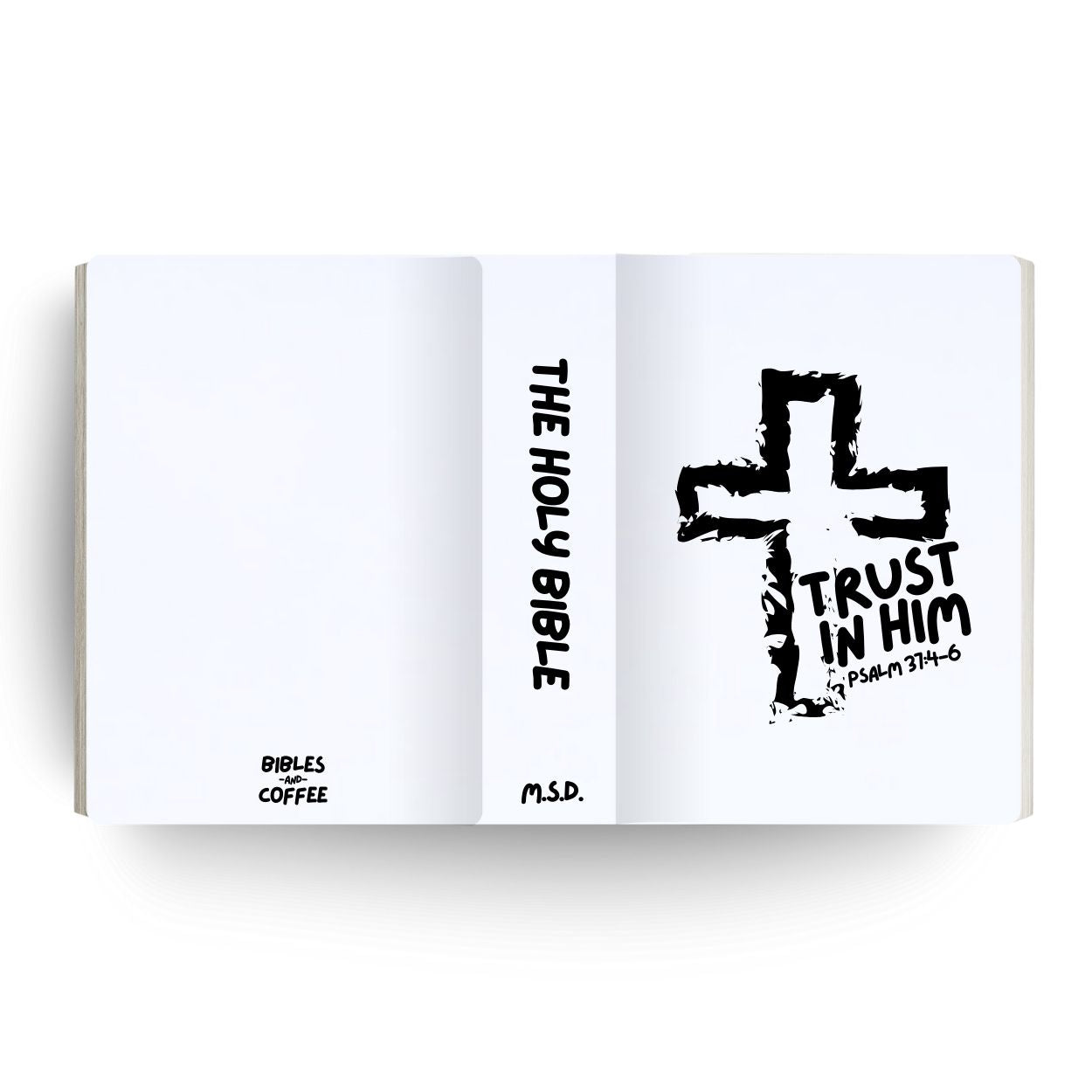 Trust in Him Engraved Bible