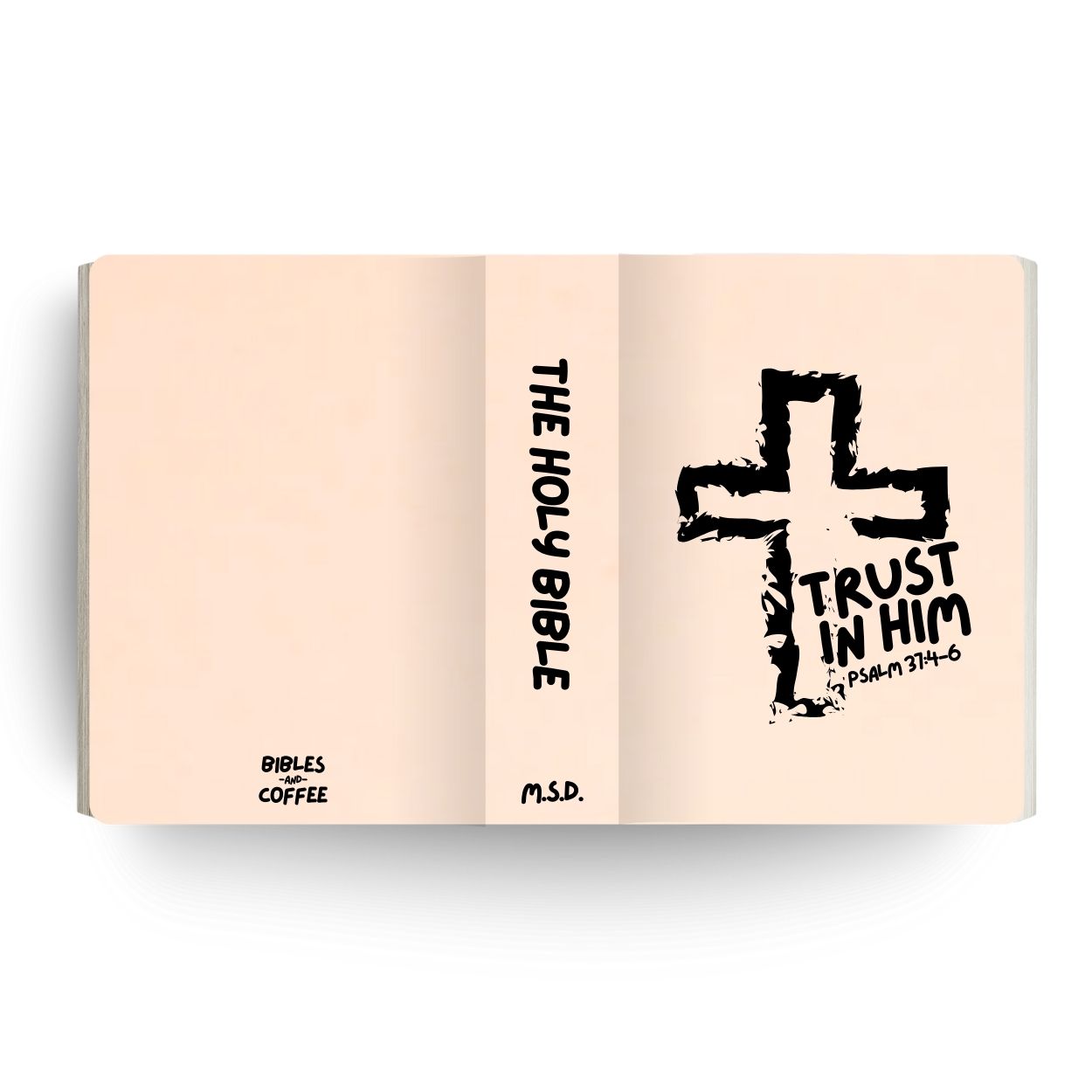 Trust in Him Engraved Bible