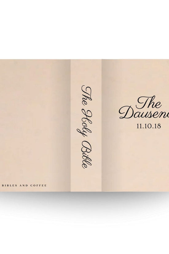 [SYO] Two Become One Engraved Wedding Bible