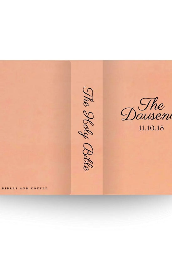 [SYO] Two Become One Engraved Wedding Bible