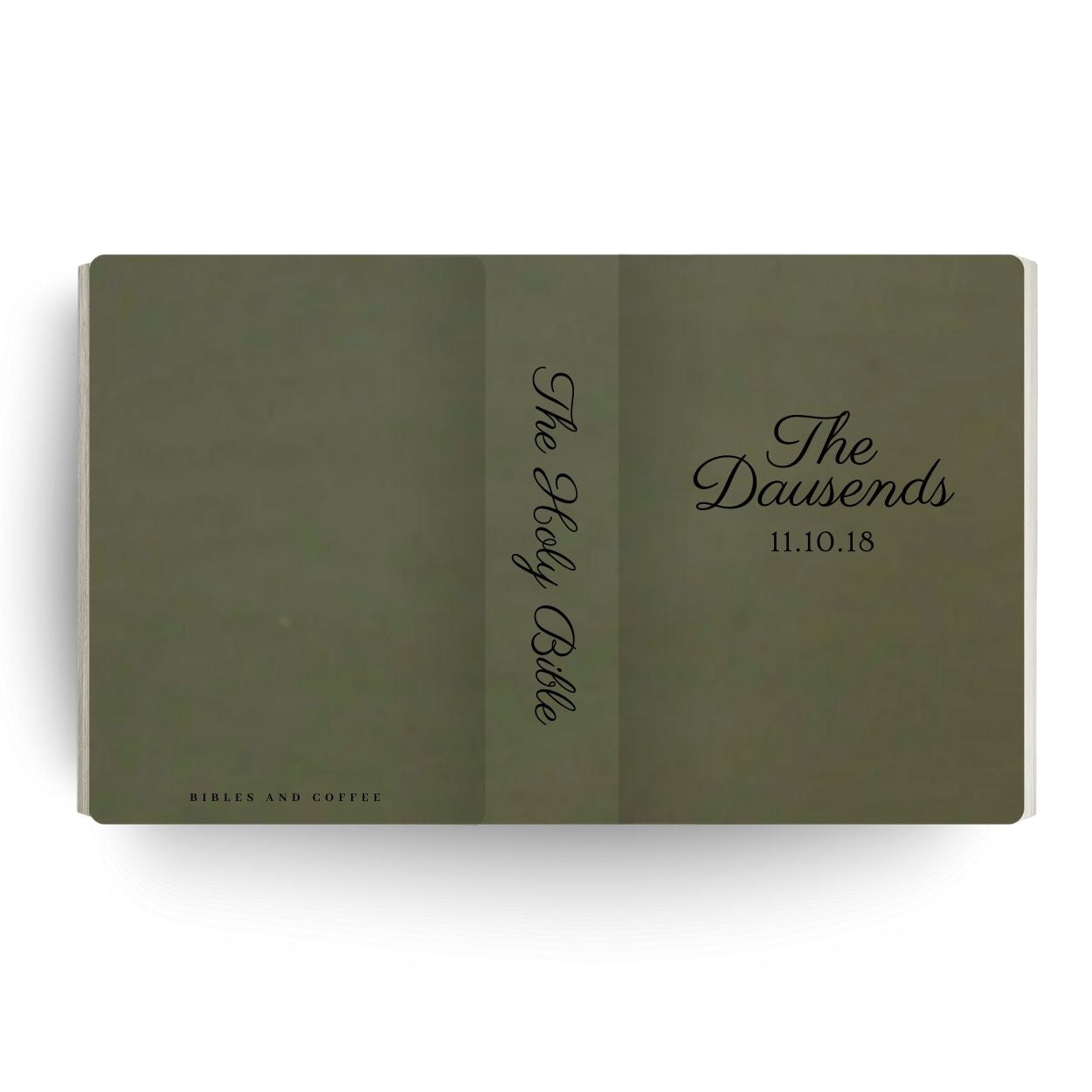 Two Become One Engraved Wedding Bible