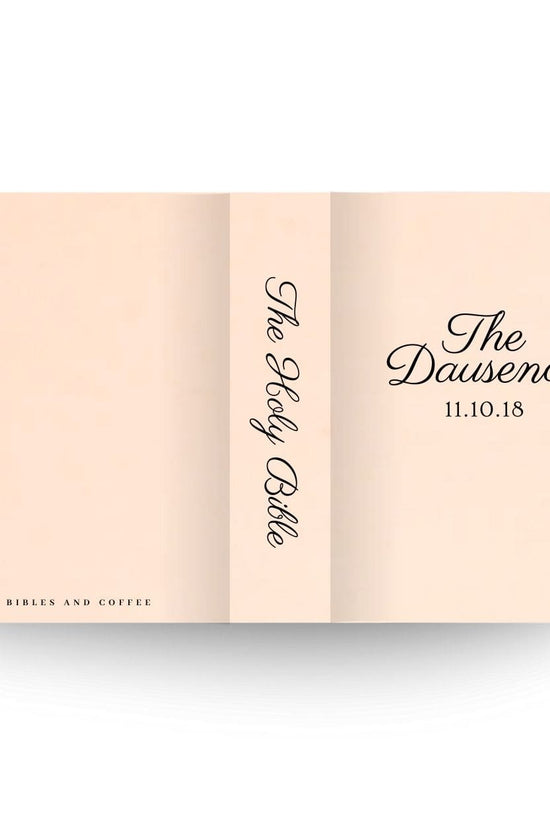 [SYO] Two Become One Engraved Wedding Bible