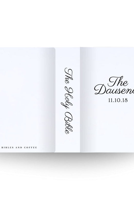 [SYO] Two Become One Engraved Wedding Bible