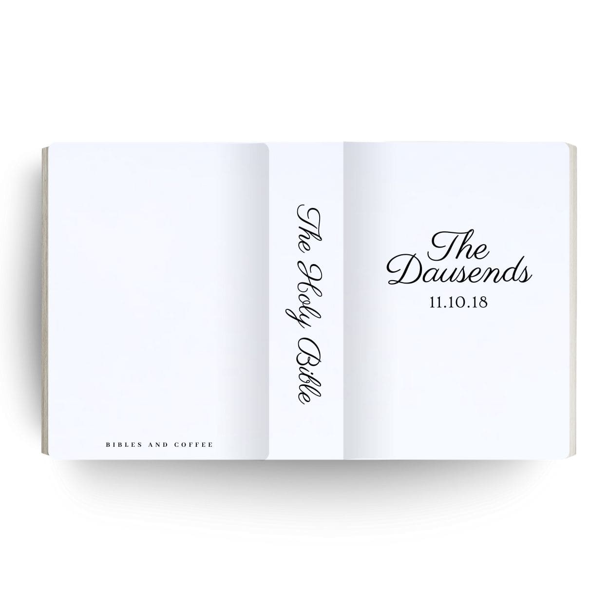 [SYO] Two Become One Engraved Wedding Bible