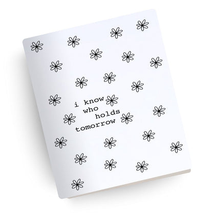 Who Holds Tomorrow Engraved Bible