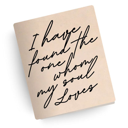 Whom My Soul Loves Engraved Wedding Bible