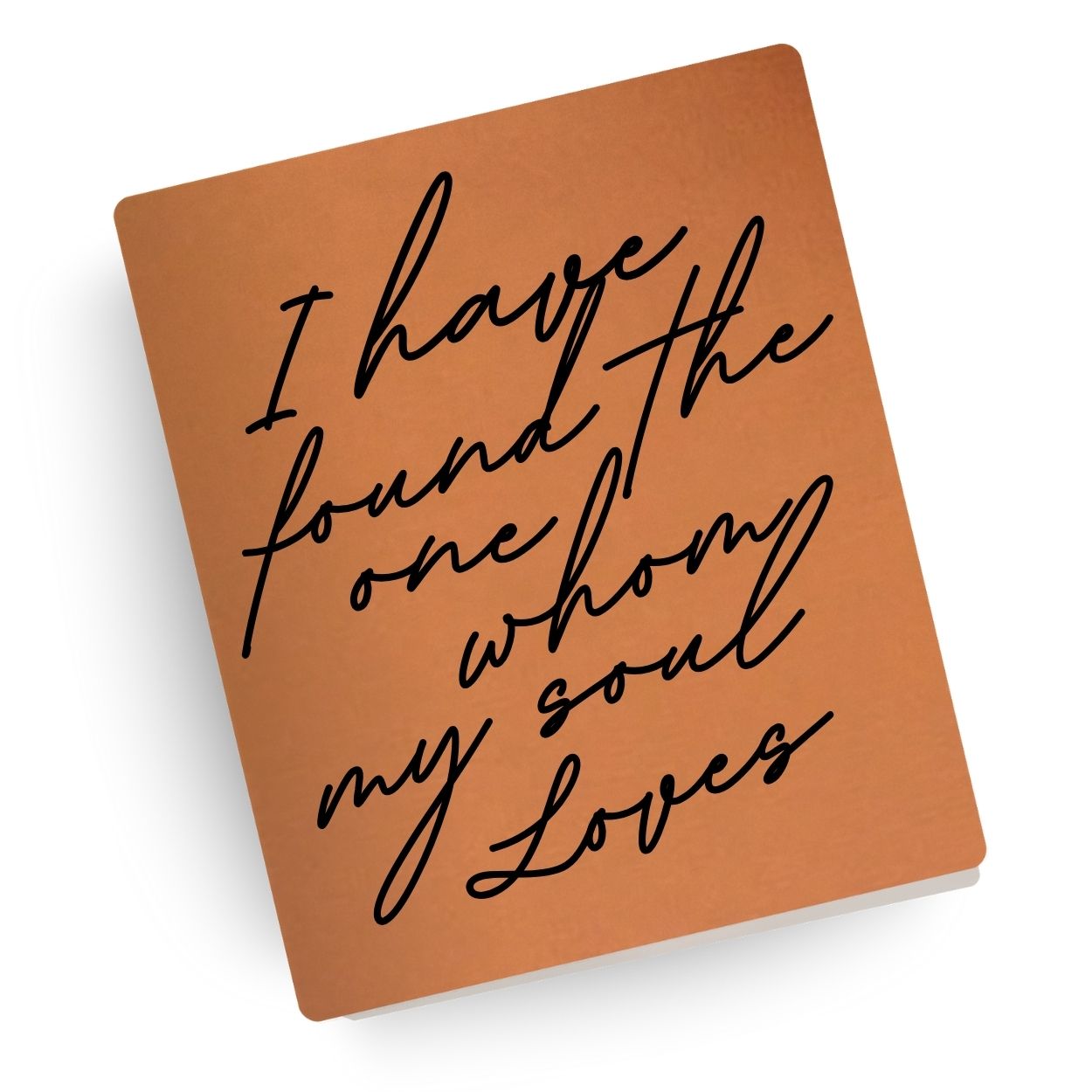 Whom My Soul Loves Engraved Wedding Bible