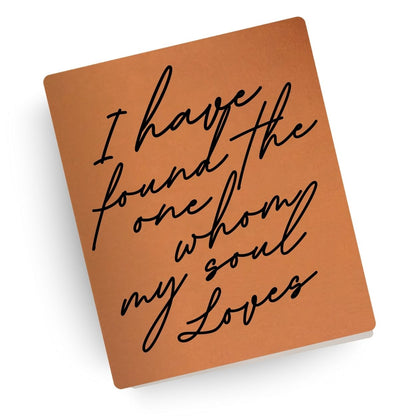 Whom My Soul Loves Engraved Wedding Bible