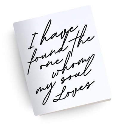 Whom My Soul Loves Engraved Wedding Bible