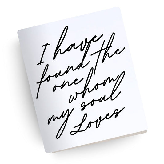 Whom My Soul Loves Engraved Wedding Bible